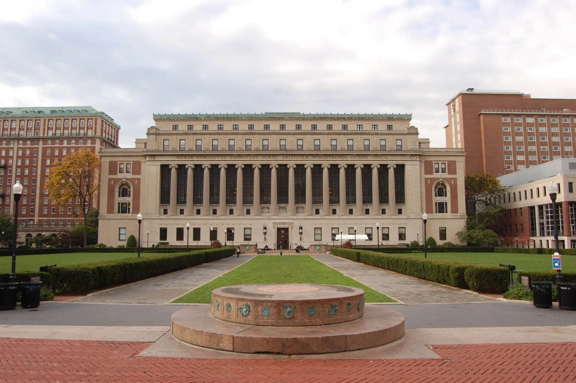 View of Butler Library