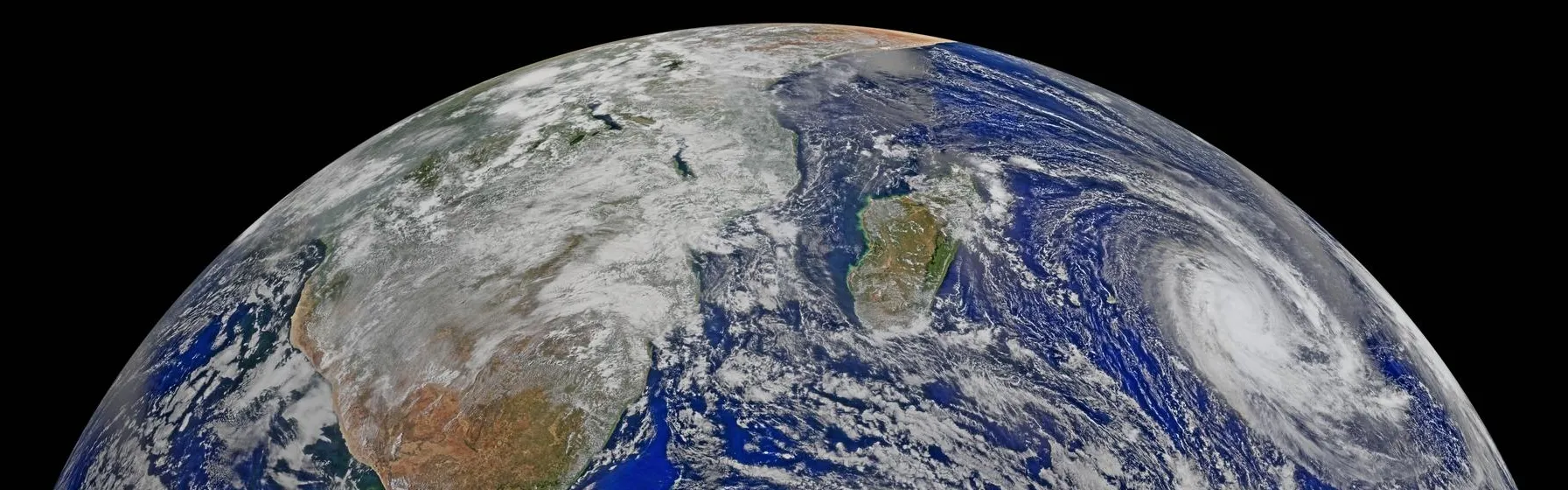 Sky view of Earth from Suomi, credits to NASA